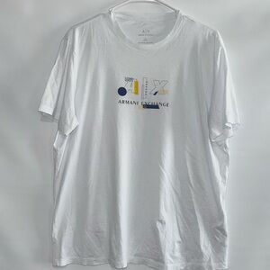 New ARMANI EXCHANGE white t-shirt